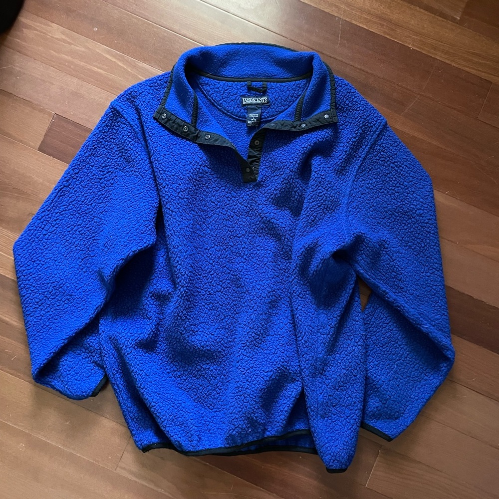L.L. Bean Blue Fleece Pullover
